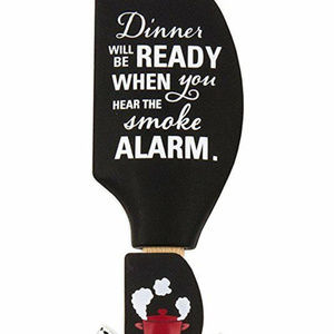 Kitchen Buddies Silicone Spatulas, Smoke Alarm, Bl